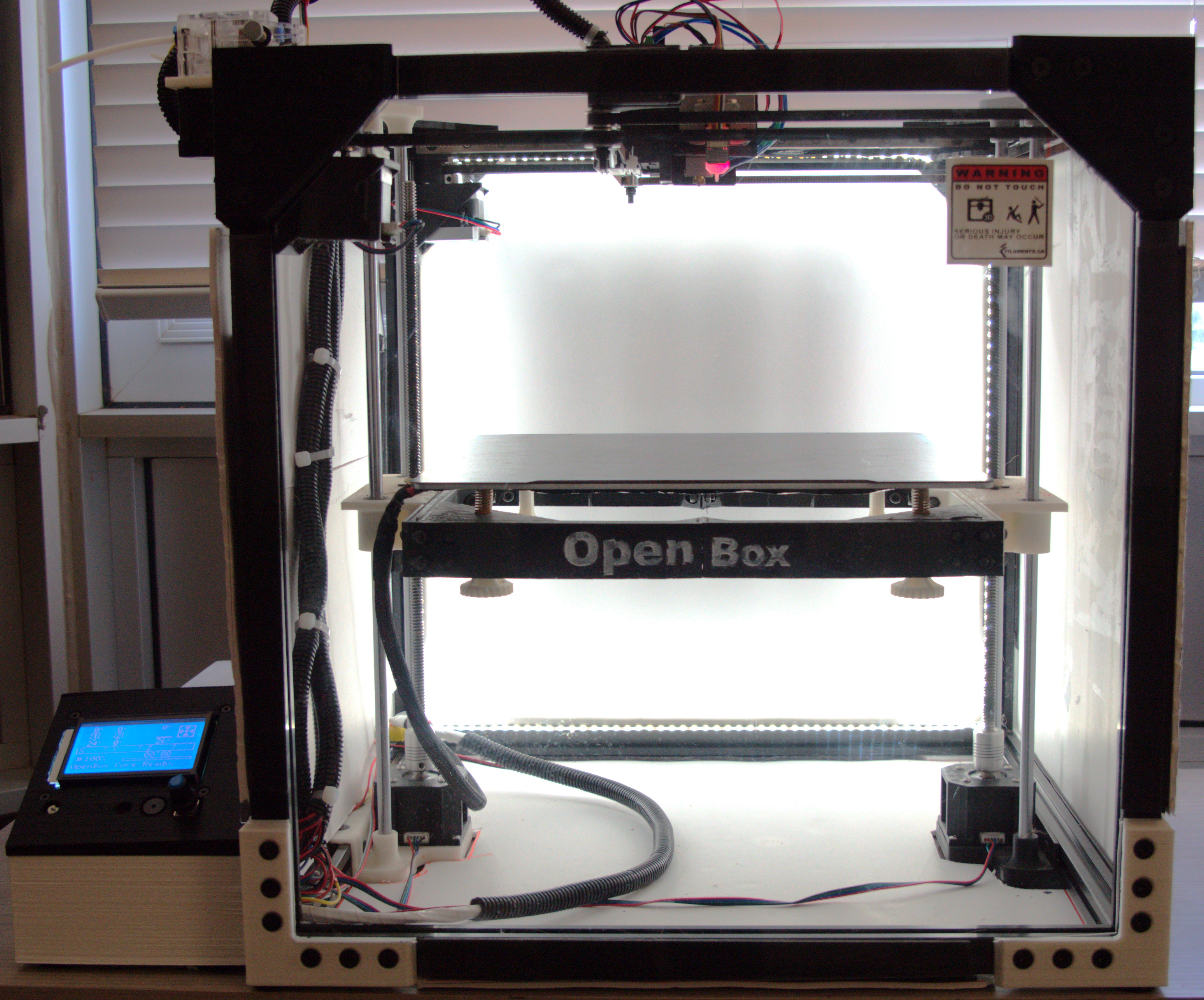 Open Box Printer Front View